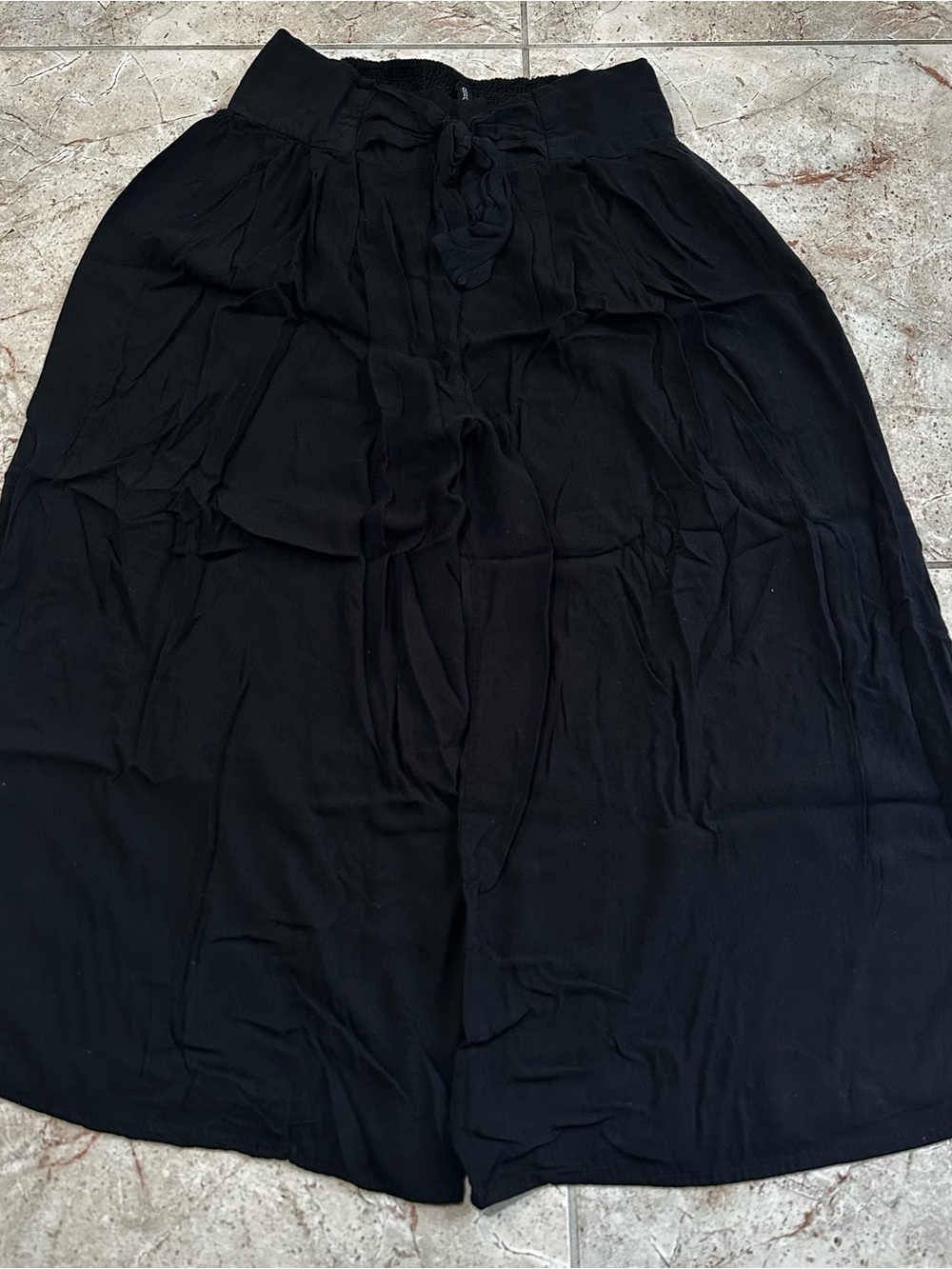 Boho Me Black Super Wide Leg Lounge Pants Size M - Picture 2 of 6